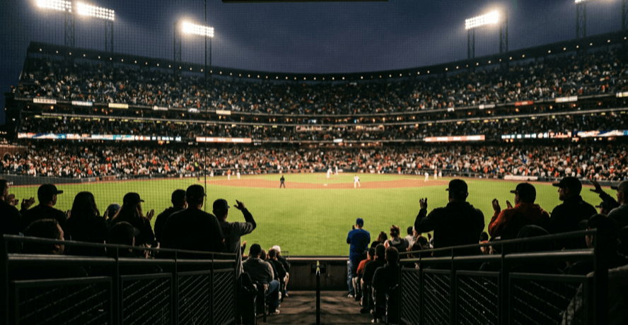 Interior of a modern domed baseball stadium at dusk, illustrating the Blue Jays trade deadline 2026 decision