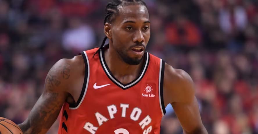 Toronto Raptors 2026-27 season preview graphic featuring the Raptors and Kawhi Leonard