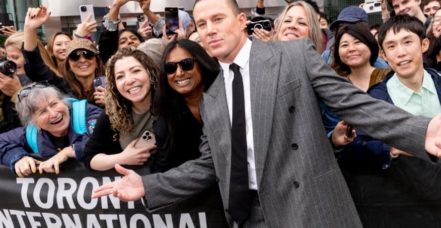 TIFF 2026 celebrity spotting Toronto, crowds along the King Street red carpet outside a downtown theatre